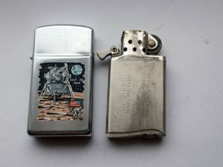 ZIPPO MOON LANDING TOWN & COUNTRY 1969 SLIMLINE,  EXTREMELY RARE 3