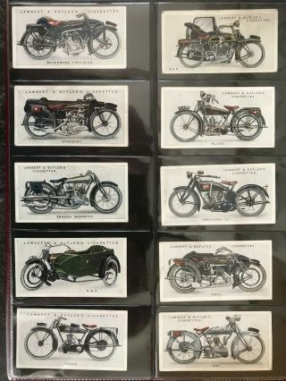Lambert & Butler: Motor Cycles,  1923 Full Set