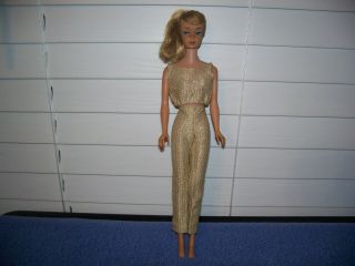 Vintage Ash Blonde Swirl Ponytail Barbie In Need Of Tlc 14 W/ Gold Outfit