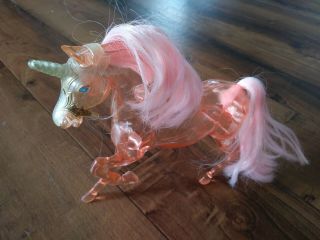 Vintage She - Ra Princess Of Power Crystal Swift Wind Horse Clear Pink With Mask