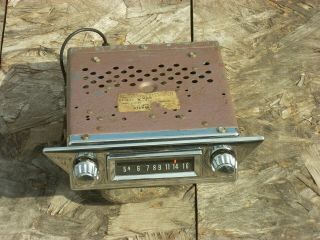 Vintage Automatic Am Radio,  12v,  Pos Gnd Or Neg Gnd Selectable Great