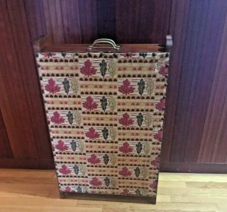 Antique Sew Tidy Folding Sewing Storage Cabinet Arts Crafts Style Vintage