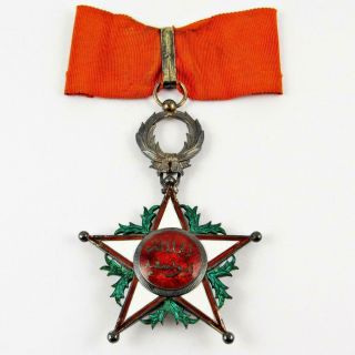 Antique Wwi Morocco Order Of Ouissam Alaouite Commander 