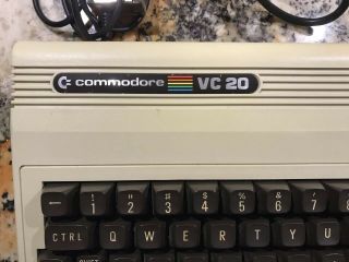 Vintage German Vc 20 Commodore Personal Computer & Power Vic