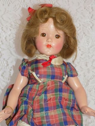 Composition Effanbee Little Lady Anne Shirley Doll All