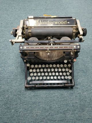 Antique Underwood Hemingway No.  5 Standard Typewriter (needs Ribbon)