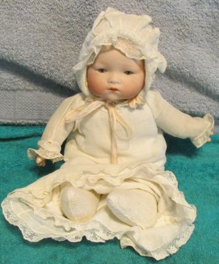 Antique German Armand Marseille 12 " Dream Baby Bisque Head Doll Great