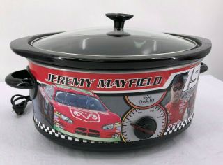 Rival 6 quart Crock Pot Slow Cooker NASCAR Special Edition 19 Jeremy Mayfield 2