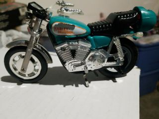 Vintage Harley Davidson Pull String Motorcycle Toy,  Motorized