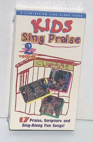 Vintage Kids Sing Praise - Volume 2 Brentwood Kids 17 Songs Rare Vhs Video Tape