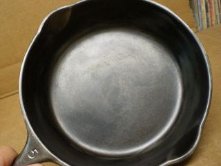 Vintage 8 " Wagner Ware 5 Cast Iron Skillet Frying Pan 1055 - B Cleaned Restored