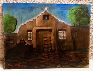 Ford Ruthling Antique Mexico Taos Santa Fe Painting Fremont Ellis
