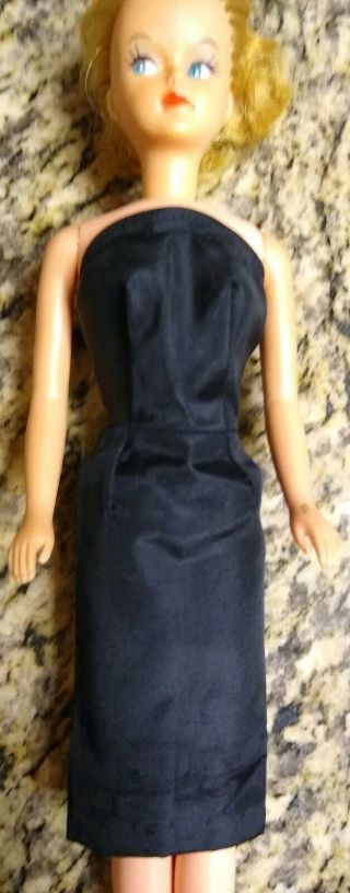 Barbie Vintage Little Black Evening Dress Zipper,  W/ Tag Mattel