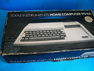 Ti - 99/4a Complete Boxed Beige Home Computer,  Manuals & D