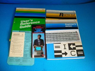 TI - 99/4A COMPLETE BOXED BEIGE HOME COMPUTER,  MANUALS & D 3