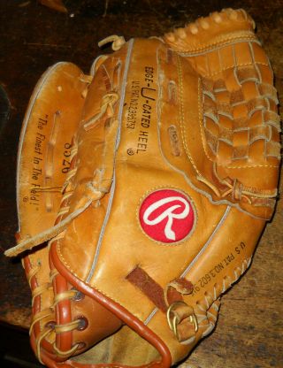 Vintage Robin Yount Left Handed Baseball Glove Rawlings 8526 Brewers