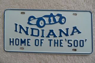 Indiana Booster License Plate Promoting ‘home Of The “500”’ – Look