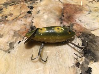 Vintage Heddon Crab Fishing Lure Antiaue Tackle Box Bait Frog Spot Bass Musky