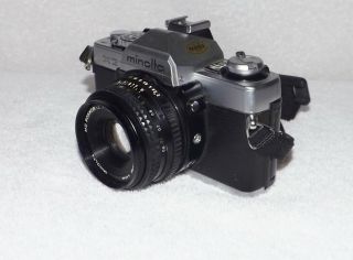 Vintage Minolta XG1 Film Camera with Minolta MD Rokkor - X 45mm 1:2 Lens 2