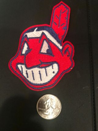 Cleveland Indians Rare Vintage Logo Embroidered Iron On Patch (4” X 2.  5”)
