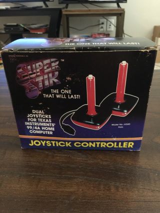 Stik Joystick Controllers Texas Instruments 99/4a Home Computer 1983