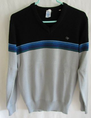 Vintage Acrylic Op Ocean Pacific Weather Wear Ski Sweater Size M