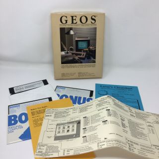 GEOS Graphic Environment Operating System Version 1.  3 Commodore 64 64C 128 C64 3