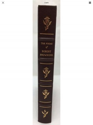 Easton Press Leather Book,  The Poems Of Robert Browning,  1979 Collectors Ed