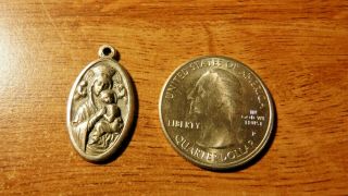 Vintage Our Lady of Perpetual Help,  Catholic Holy Medal 3