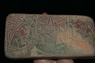 Orig $1099 Wow Pre Columbian Mayan Stamp,  5in Prov