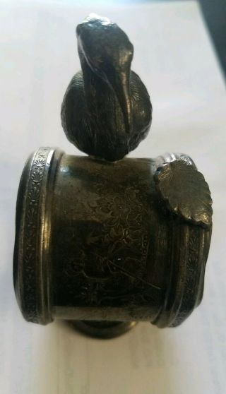 Reed & Barton Victorian Silverplate Figural Bird Napkin Ring Holder 3