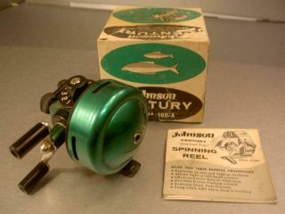 Johnson 100a The Century Old Vintage Casting Fishing Reel Push Button