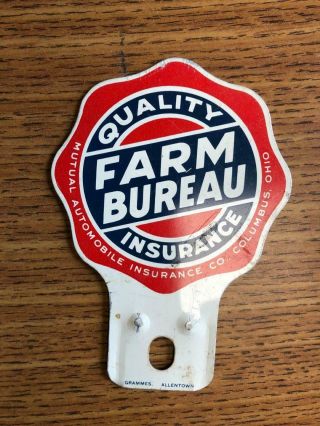 Farm Bureau Quality Insurance License Plate Topper Mutual Auto Insuranc