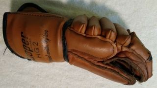 10.  5 " Vintage Cooper Hg2 Leather Left Hockey Glove