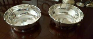 Two Sterling Silver Cartier Bowl Model 76