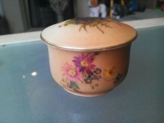 Antique/vintage Royal Worcester Lidded Small Trinket Pot