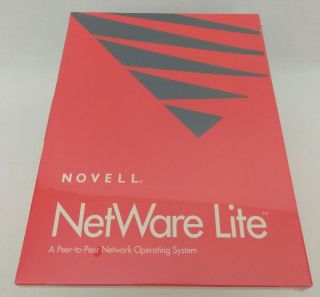 Novell Netware Lite V 1.  1 Software 3.  5 " Discs Old Stock Rare Ibm Pc Vintage