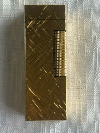 Vintage 1960 ' s Dunhill 14k Gold Plated Rollagas Cigarette Lighter US RE24163 3