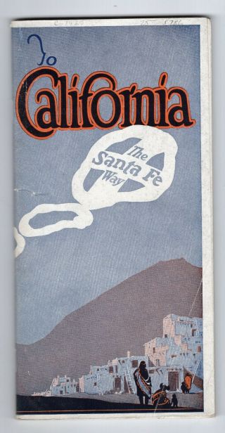 1928 Santa Fe Railroad To California