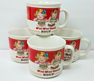 Vintage Ceramic Campbells Kids Coffee Mug Soup Bowl 1989 14oz Mmm M 