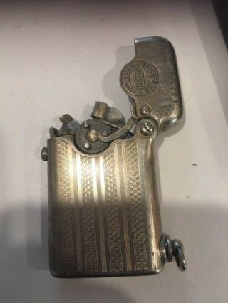 Vintage Rare Thorens 81816 Single Claw Push Button Swiss Lighter