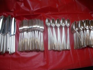(150) Pc Victor Is Silverplate Restaurant Style Flatware Set