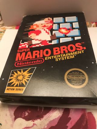 Vintage Mario Bros.  Nes Game Box Only Nintendo Video Game Case Box