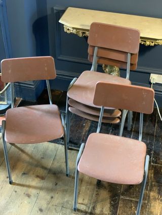 5 Stunning Remploy Chair Retro Vintage Children’s Chairs Brown School Play 1960s