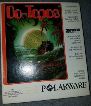 1987 Oo - Topos Polarware Ibm Pc Version Jeffrey A.  Jay Software Game