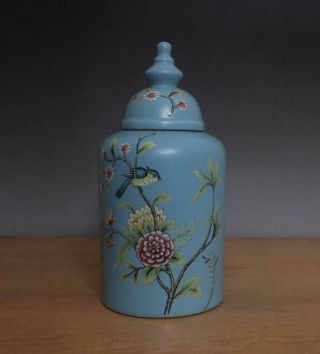 Yongzheng Signed Chinese Famille Rose Porcelain Lidded Jar Pot