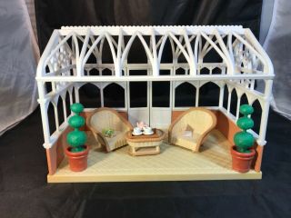 Calico Critters Sylvanian Families Conservatory With Furniture Rare Htf