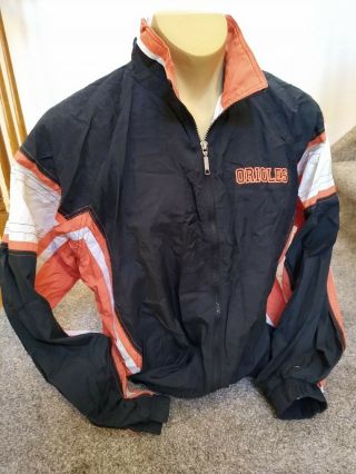 Vintage Starter Jacket Mlb Baltimore Orioles Windbreaker Men 