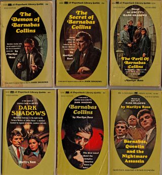 Group Of 6 Vintage Dark Shadows Books By Marilyn Ross 1960s - 70s Barnabas Collins