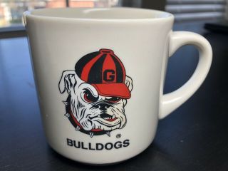 Vintage Uga University Of Georgia Bulldog Coffee Mug Vgc 1970 